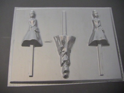 480sp Princess Frog Full Body Chocolate or Hard Candy Lollipop Mold